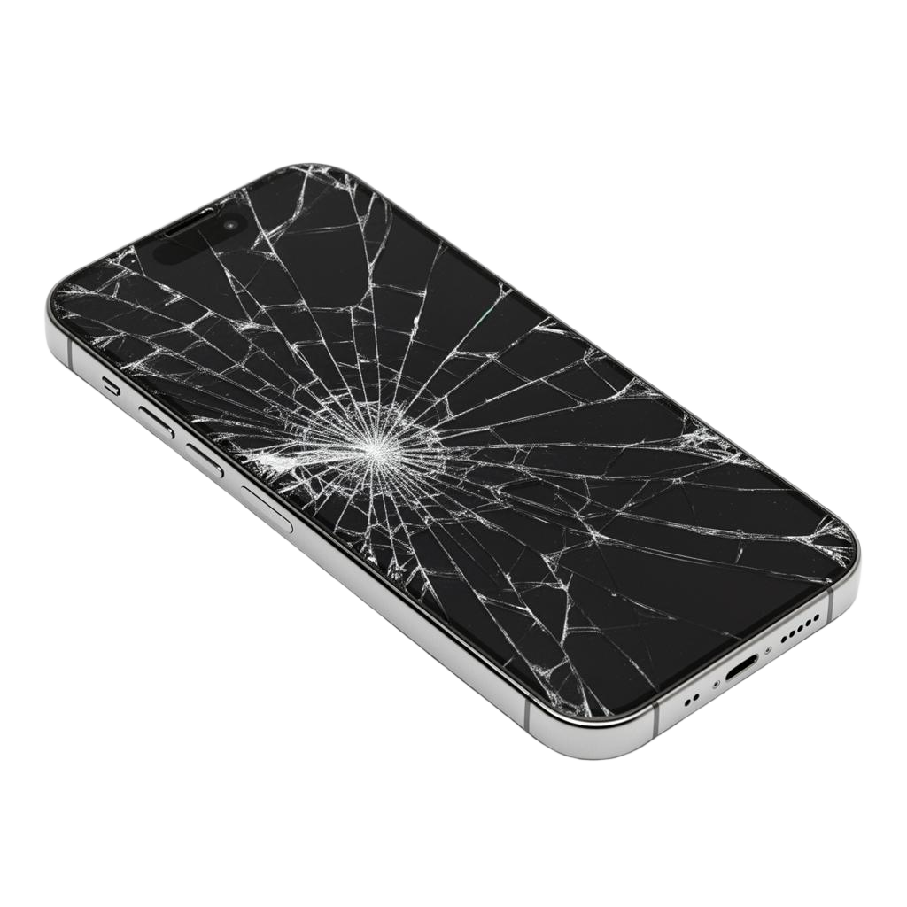 Broken iPhone ready for repair